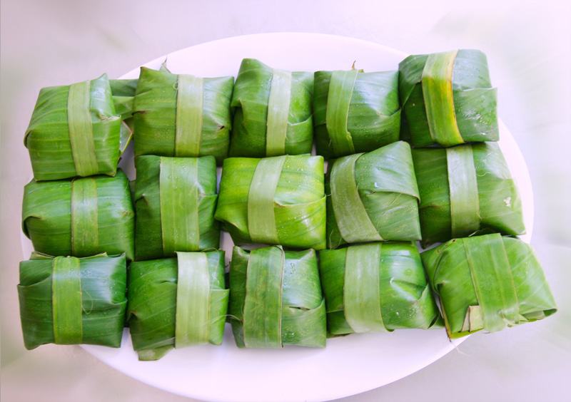 Bánh lá gói truyền thống
