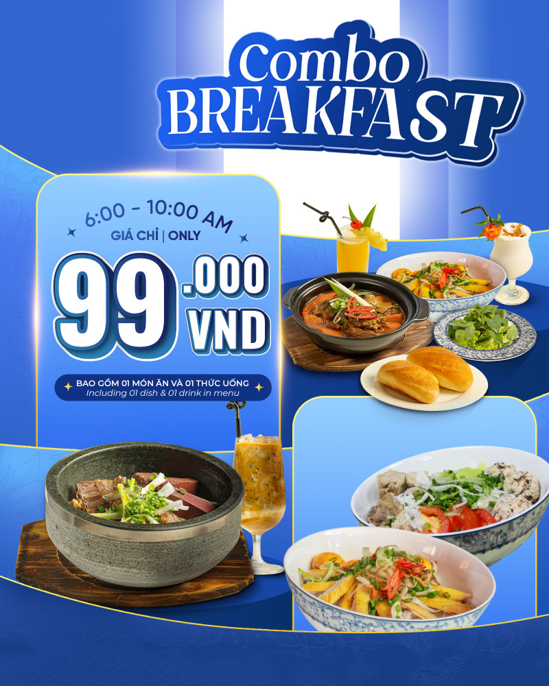 Khuyến mãi Combo Breakfast 99.000 đồng